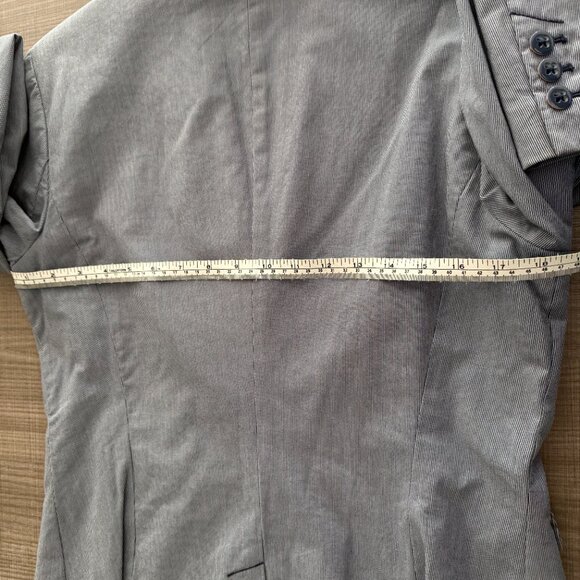 Esprit - Blue/White Pinstripe Blazer - Size 10 - Picture 12 of 15